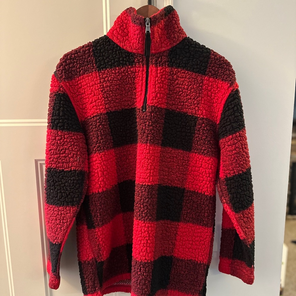 Cozy quarter zip Fleece Jacket (Sherpa style) sz Small